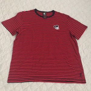Disney x Forever 21 Men striped t shirts